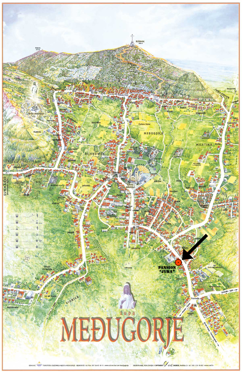 Karta Medjugorje